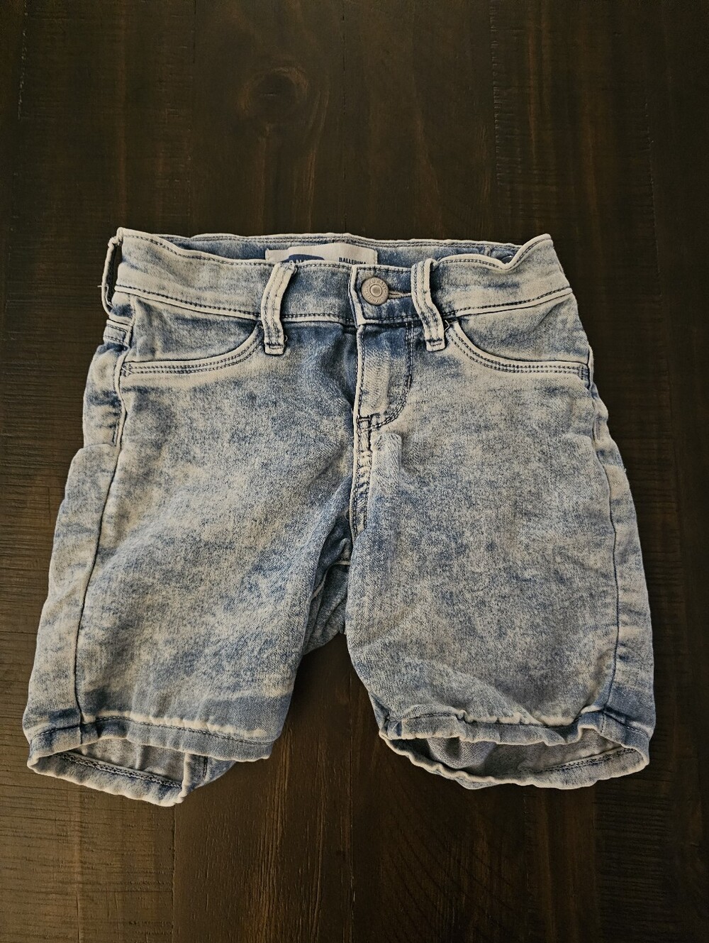 Old Navy Light Blue Acid-Wash Denim Kids Shorts